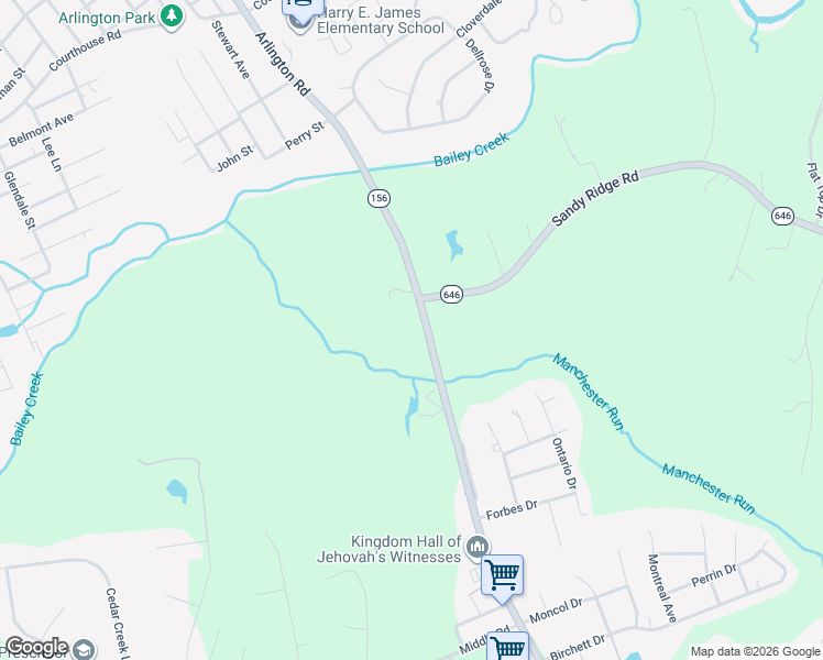 map of restaurants, bars, coffee shops, grocery stores, and more near 3290 Prince George Drive in Prince George