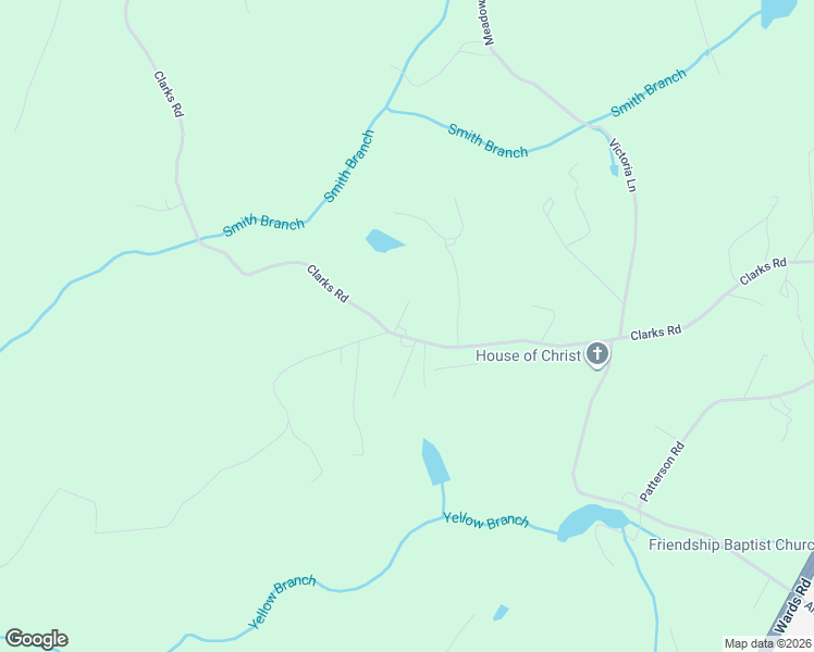 map of restaurants, bars, coffee shops, grocery stores, and more near 1205 Clarks Road in Rustburg