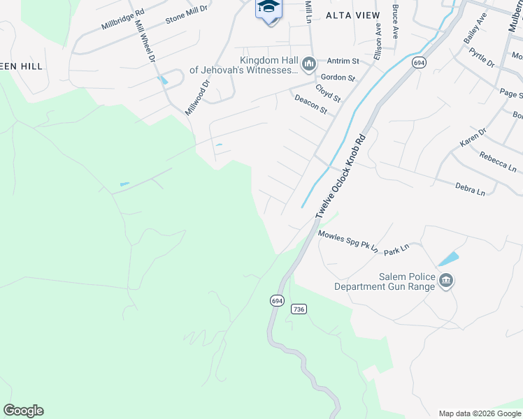 map of restaurants, bars, coffee shops, grocery stores, and more near 2847 Archer Circle in Salem