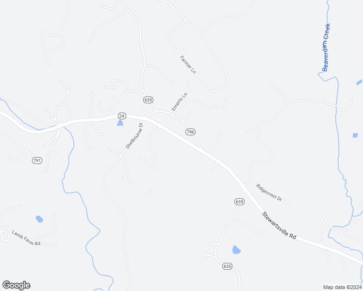 map of restaurants, bars, coffee shops, grocery stores, and more near 13190 Stewartsville Road in Goodview