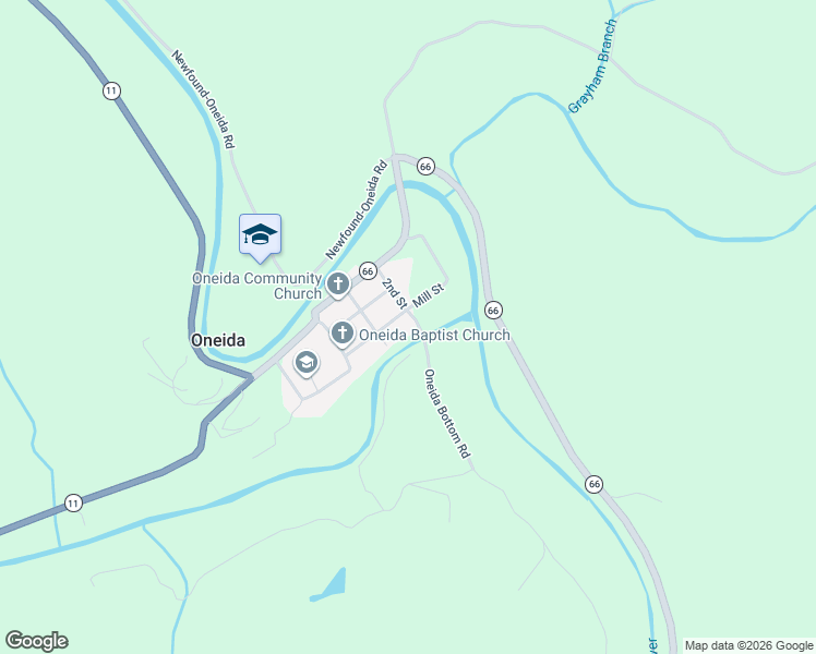 map of restaurants, bars, coffee shops, grocery stores, and more near 145 Orchard Street in Oneida