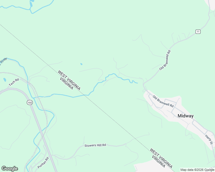 map of restaurants, bars, coffee shops, grocery stores, and more near 477 Ball Dairy Road in Bluefield