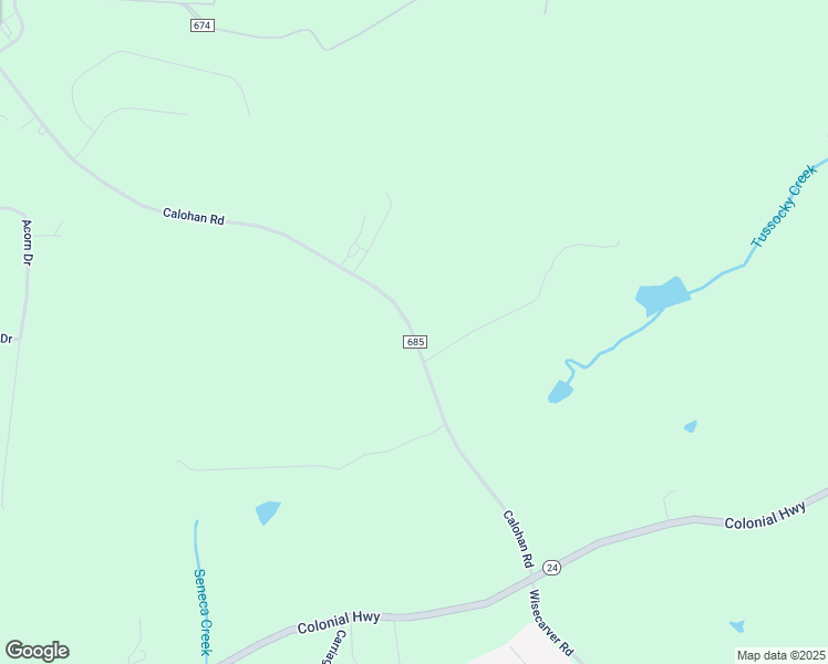 map of restaurants, bars, coffee shops, grocery stores, and more near 601 Calohan Road in Rustburg