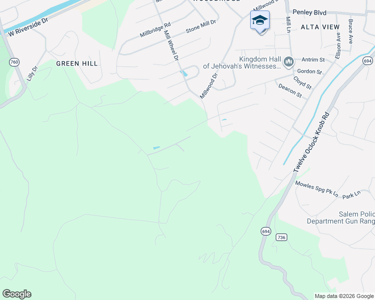 map of restaurants, bars, coffee shops, grocery stores, and more near 2885 Hook Drive in Salem