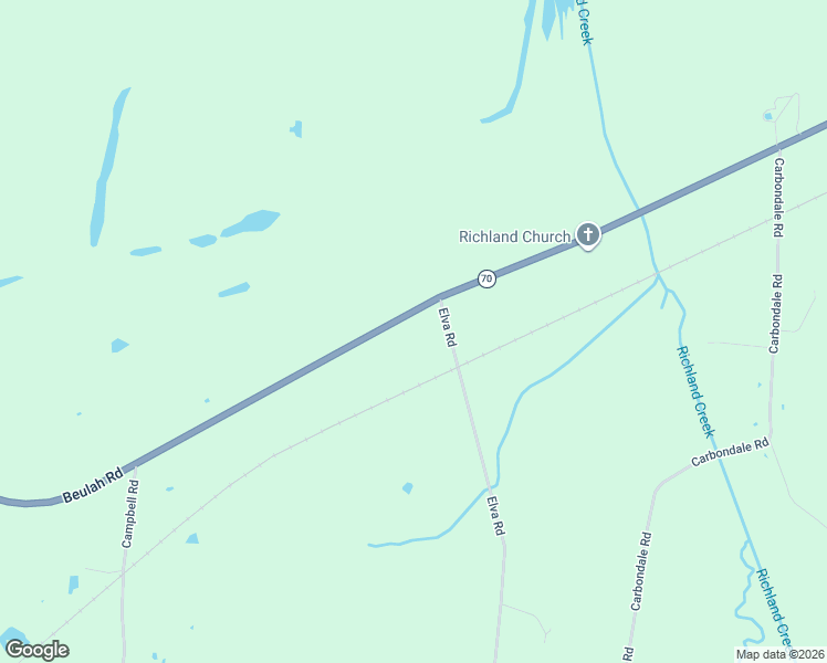 map of restaurants, bars, coffee shops, grocery stores, and more near 7146-7850 Beulah Road in Madisonville