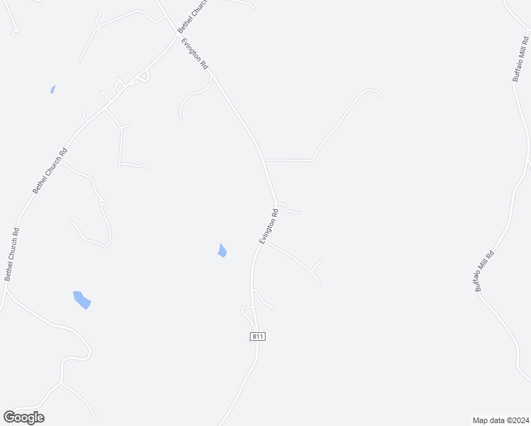 map of restaurants, bars, coffee shops, grocery stores, and more near 3170 Evington Road in Evington