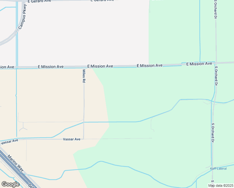 map of restaurants, bars, coffee shops, grocery stores, and more near 4321 East Mission Avenue in Merced