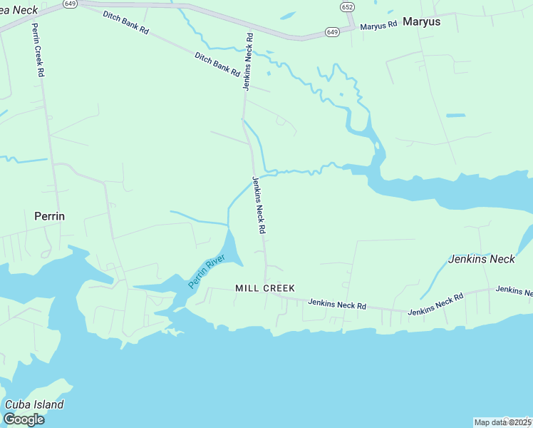 map of restaurants, bars, coffee shops, grocery stores, and more near 2171 Jenkins Neck Road in Gloucester County