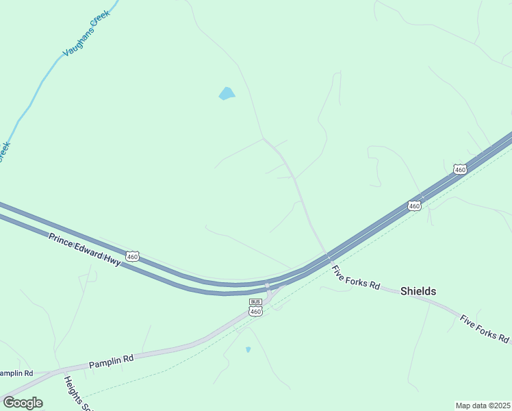 map of restaurants, bars, coffee shops, grocery stores, and more near 347 Mountain View Road in Pamplin