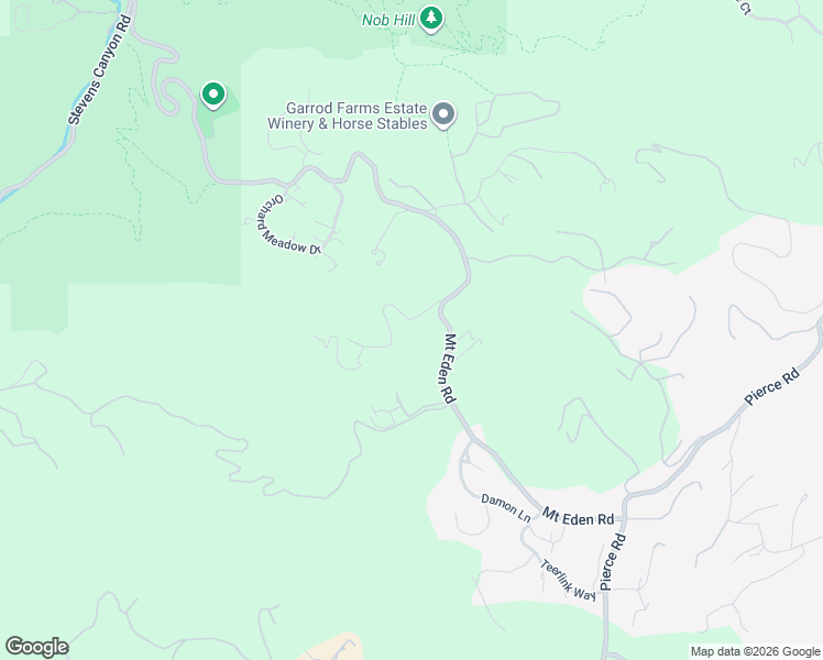 map of restaurants, bars, coffee shops, grocery stores, and more near 22390 Eden Valley Court in Saratoga