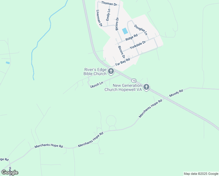 map of restaurants, bars, coffee shops, grocery stores, and more near 11323 Uhrich Lane in Hopewell