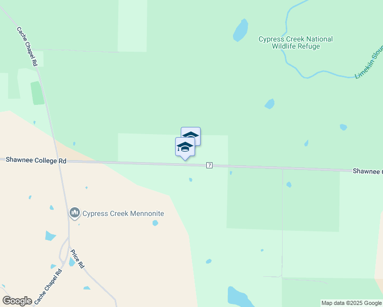 map of restaurants, bars, coffee shops, grocery stores, and more near 4721 Shawnee College Road in Ullin