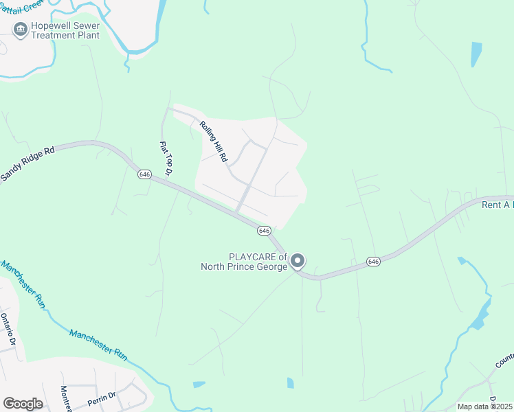 map of restaurants, bars, coffee shops, grocery stores, and more near 7760 Lynn Creek Drive in Hopewell