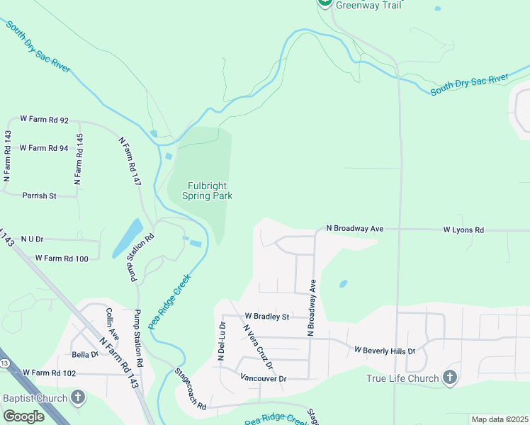 map of restaurants, bars, coffee shops, grocery stores, and more near 4020 North Williams Place in Springfield