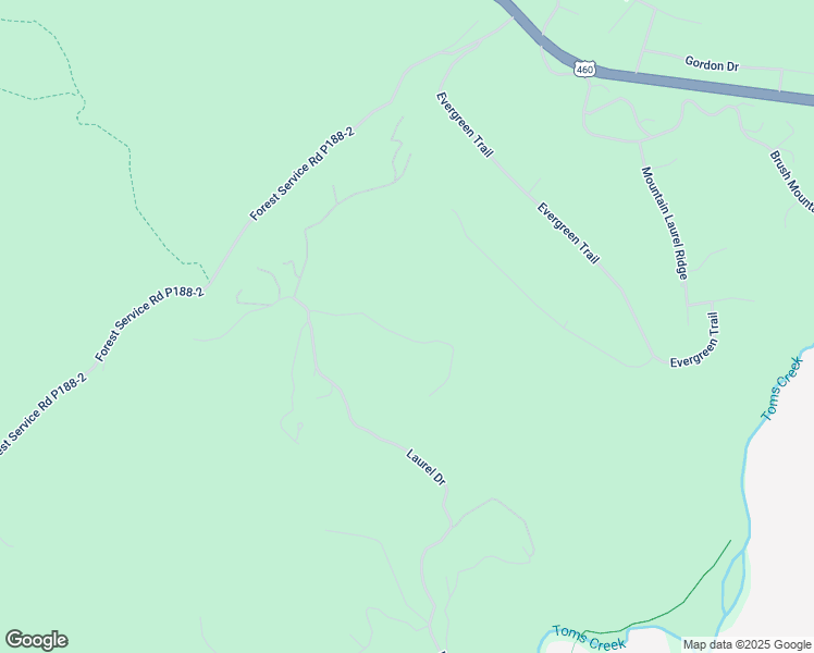map of restaurants, bars, coffee shops, grocery stores, and more near 1750 East Ridge Drive in Blacksburg