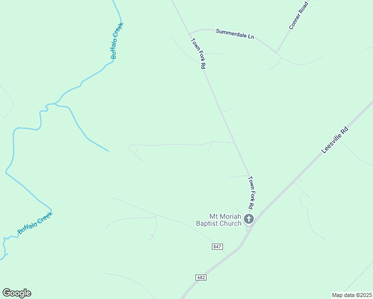 map of restaurants, bars, coffee shops, grocery stores, and more near 540 Town Fork Road in Evington