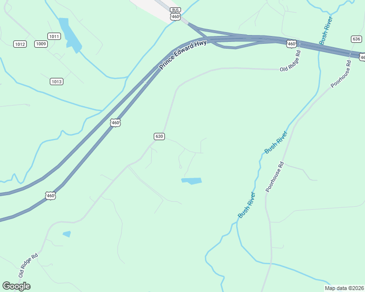 map of restaurants, bars, coffee shops, grocery stores, and more near Ridge Lane in Farmville