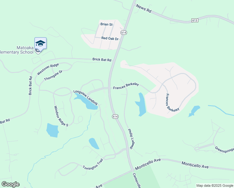 map of restaurants, bars, coffee shops, grocery stores, and more near 3312 Mary Byrd Road in Williamsburg