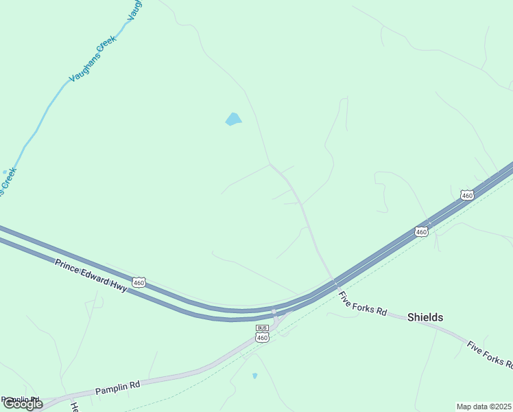 map of restaurants, bars, coffee shops, grocery stores, and more near 347 Mountain View Road in Pamplin
