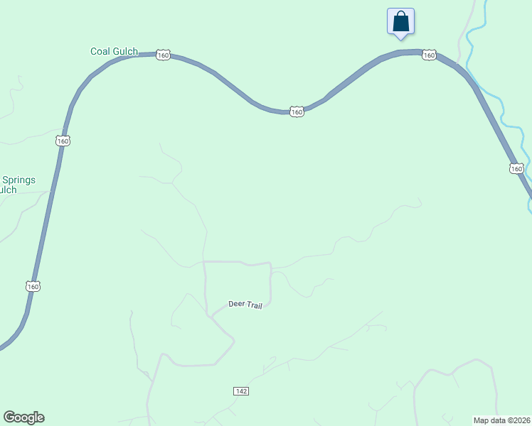 map of restaurants, bars, coffee shops, grocery stores, and more near 1096 Deer Trail Road in Durango