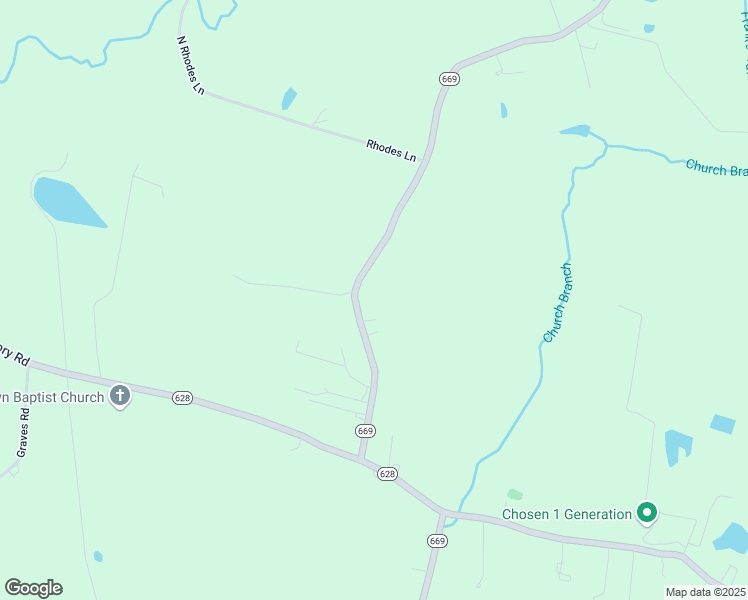 map of restaurants, bars, coffee shops, grocery stores, and more near 17711 Sandy Ford Road in Petersburg