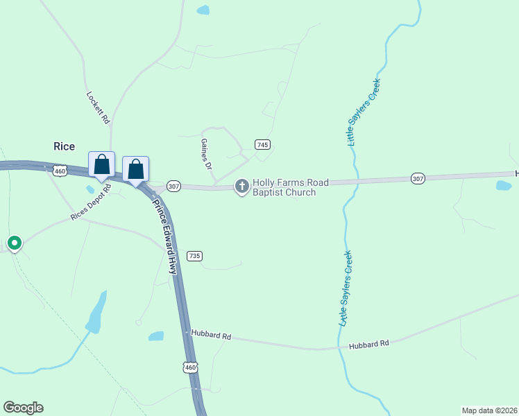 map of restaurants, bars, coffee shops, grocery stores, and more near in Rice