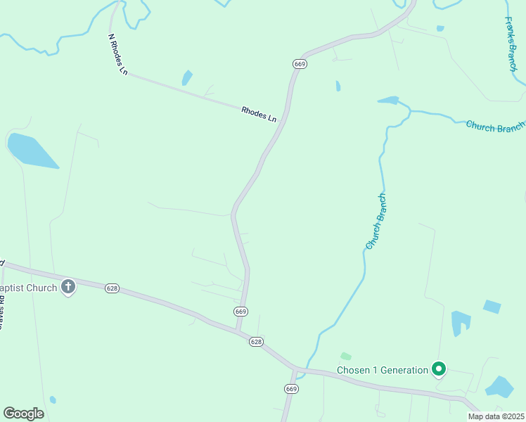 map of restaurants, bars, coffee shops, grocery stores, and more near 17711 Sandy Ford Road in Petersburg