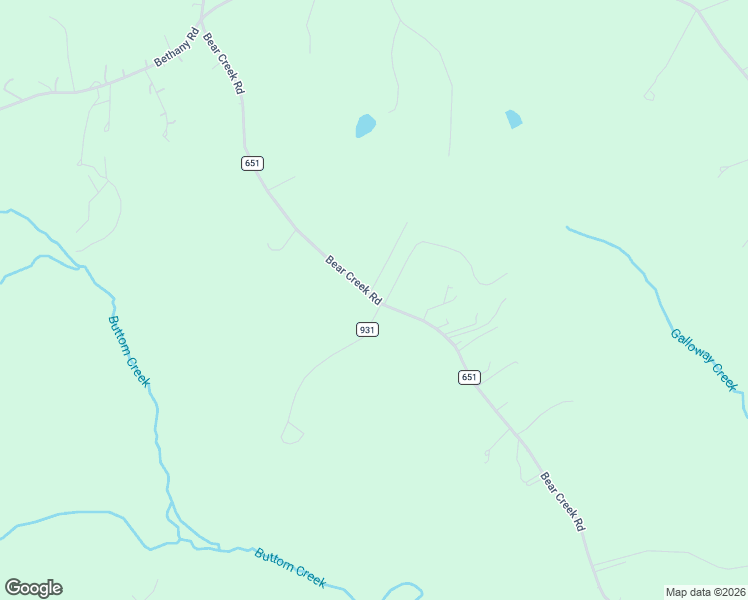 map of restaurants, bars, coffee shops, grocery stores, and more near 2034 Bear Creek Road in Rustburg