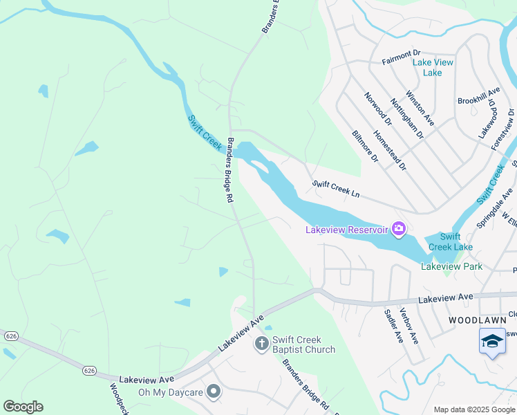 map of restaurants, bars, coffee shops, grocery stores, and more near 18003 Branders Bridge Road in Colonial Heights