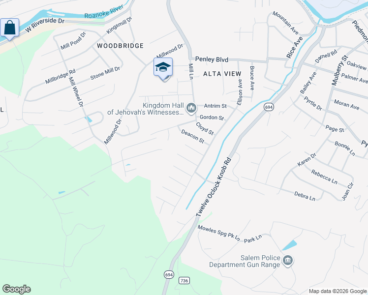 map of restaurants, bars, coffee shops, grocery stores, and more near 1431 Filson Street in Salem