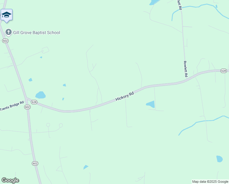 map of restaurants, bars, coffee shops, grocery stores, and more near 9686 Hickory Road in Petersburg
