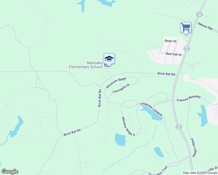 map of restaurants, bars, coffee shops, grocery stores, and more near 3244 Westover Ridge in Williamsburg