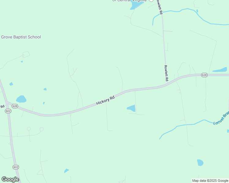 map of restaurants, bars, coffee shops, grocery stores, and more near 9686-9708 Hickory Road in Chesterfield