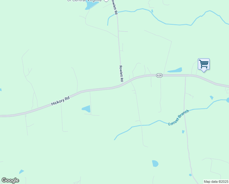 map of restaurants, bars, coffee shops, grocery stores, and more near 9311 Hickory Road in Petersburg