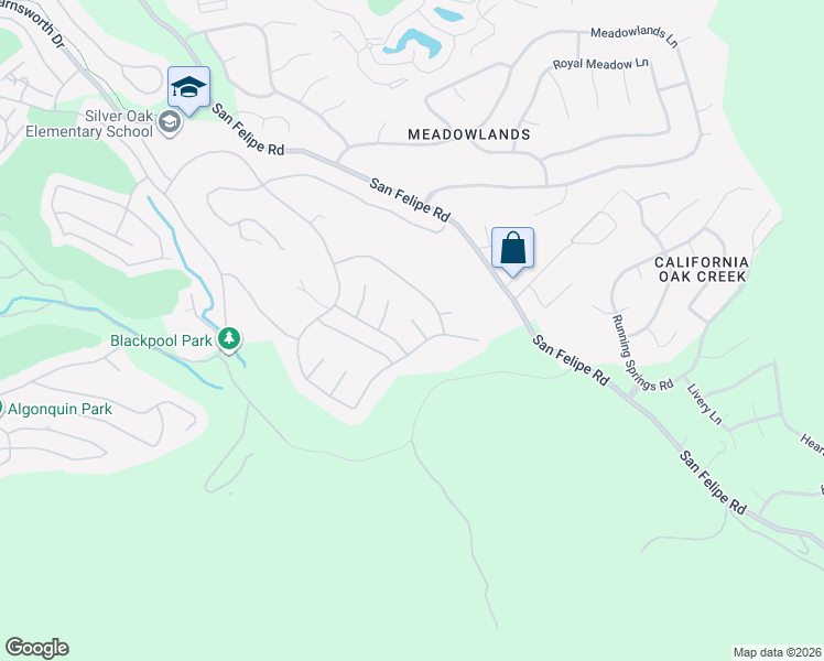 map of restaurants, bars, coffee shops, grocery stores, and more near 5813 Firestone Court in San Jose