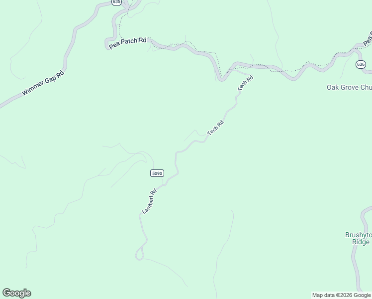 map of restaurants, bars, coffee shops, grocery stores, and more near State Route 704 in Buchanan County