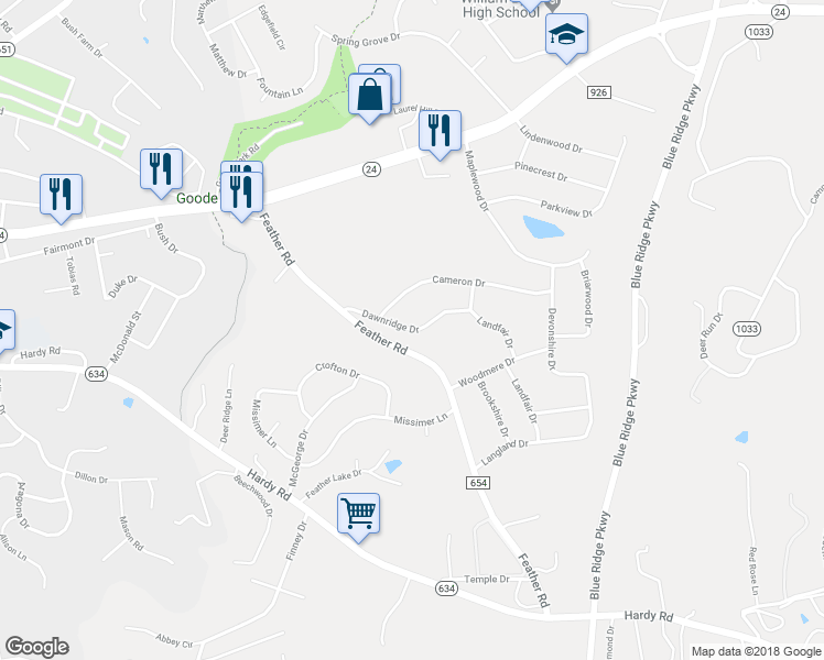 map of restaurants, bars, coffee shops, grocery stores, and more near 232 County Road 1016 in Vinton
