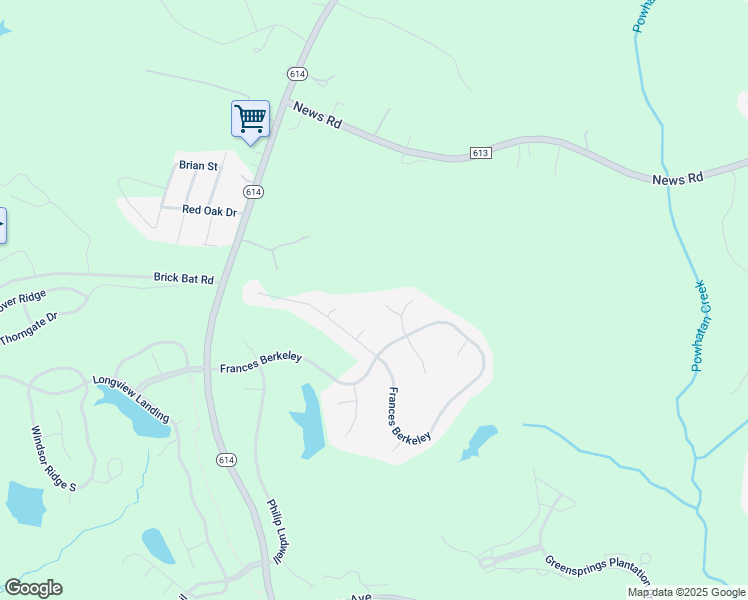 map of restaurants, bars, coffee shops, grocery stores, and more near 4013 Elizabeth Killebrew in Williamsburg