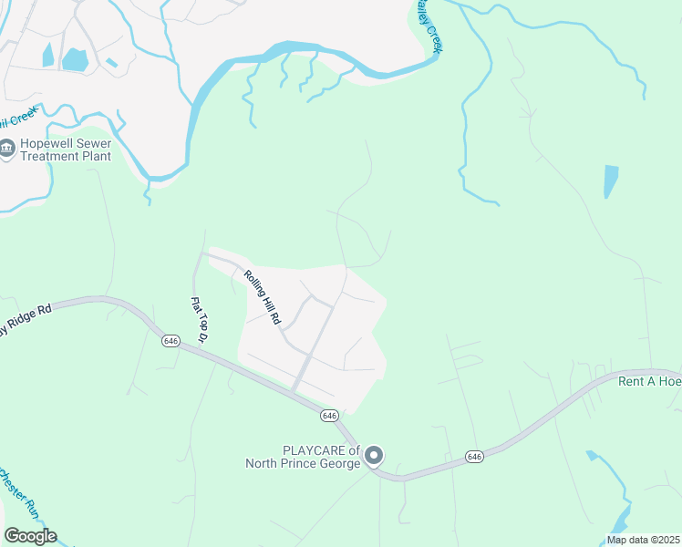 map of restaurants, bars, coffee shops, grocery stores, and more near 2901 Meadowview Boulevard in Hopewell