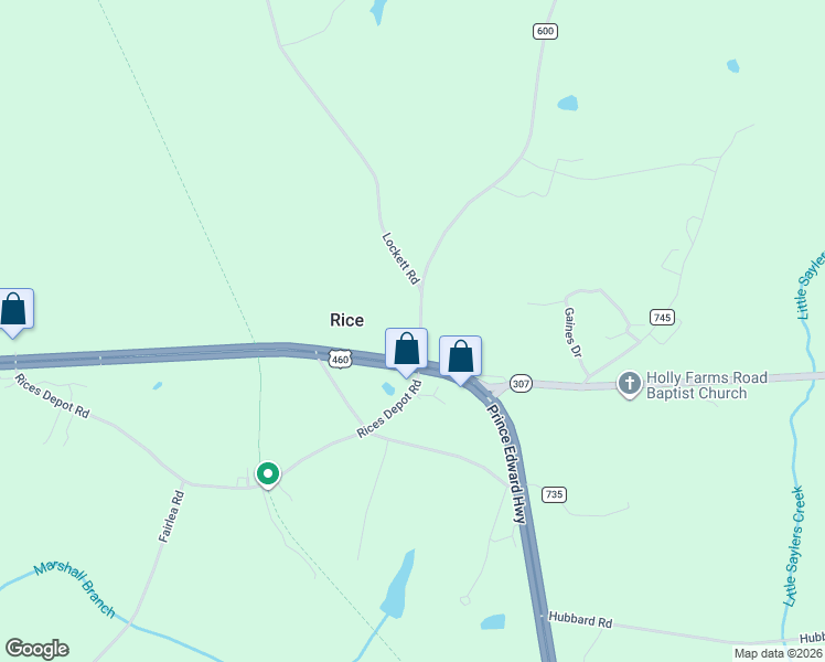 map of restaurants, bars, coffee shops, grocery stores, and more near 57 Gully Tavern Road in Rice