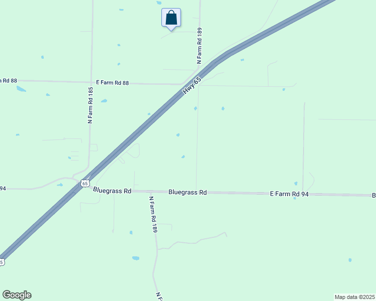 map of restaurants, bars, coffee shops, grocery stores, and more near 4545 North Farm Road 189 in Springfield