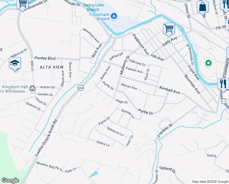map of restaurants, bars, coffee shops, grocery stores, and more near 735 Page Street in Salem