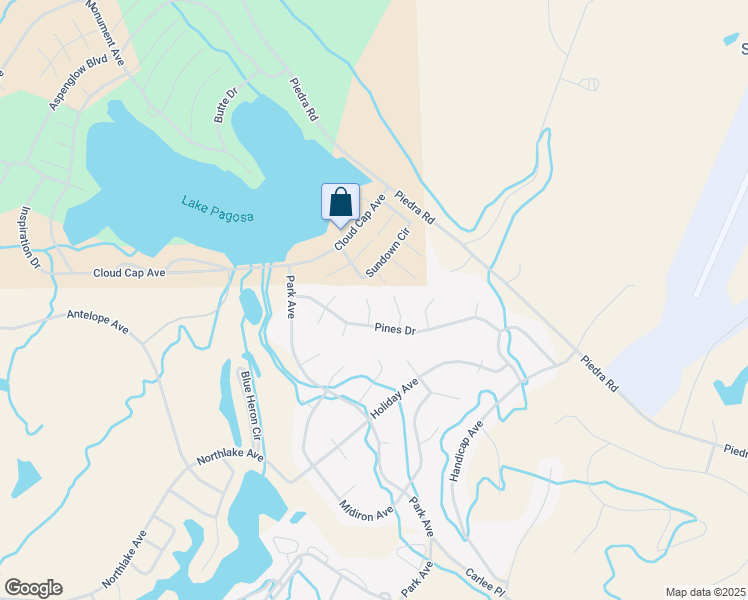 map of restaurants, bars, coffee shops, grocery stores, and more near 274 Sundown Cir in Pagosa Springs