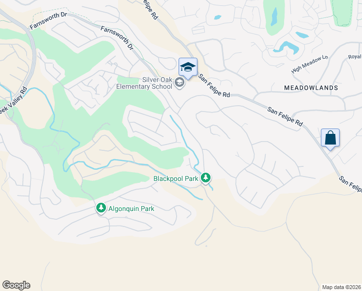 map of restaurants, bars, coffee shops, grocery stores, and more near 5884 Country Club Parkway in San Jose