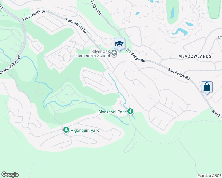 map of restaurants, bars, coffee shops, grocery stores, and more near 5930 Killarney Circle in San Jose