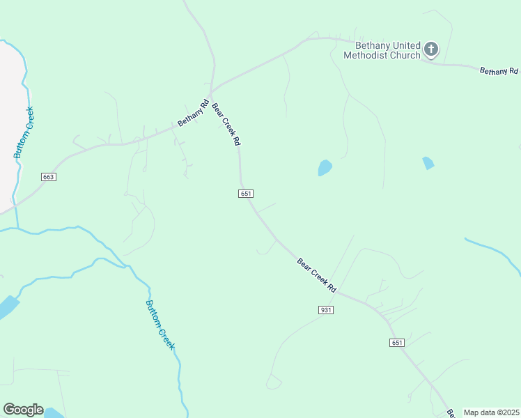 map of restaurants, bars, coffee shops, grocery stores, and more near 1670 Bear Creek Road in Rustburg