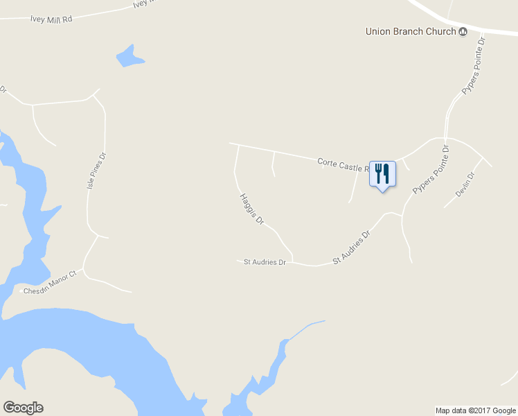 map of restaurants, bars, coffee shops, grocery stores, and more near 15731 Haggis Drive in Chesterfield