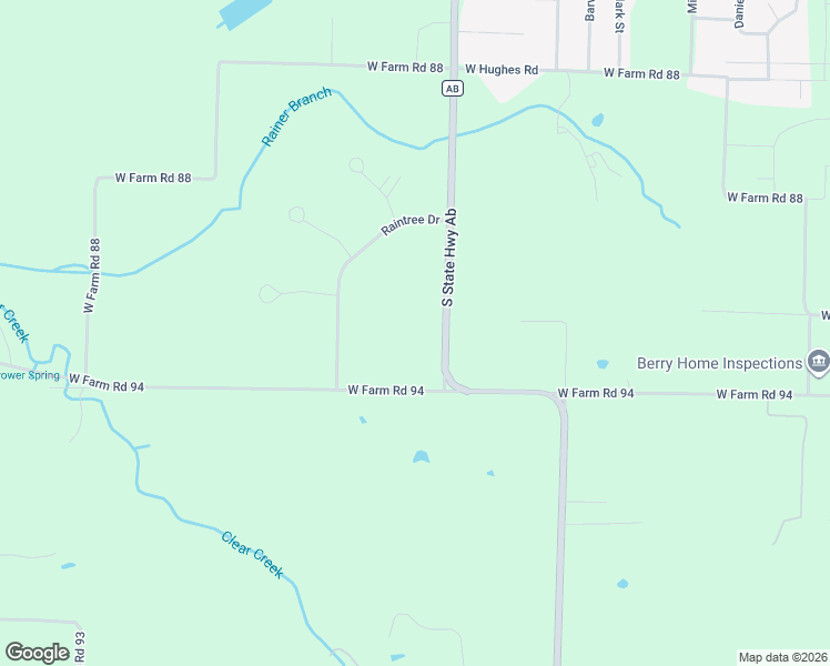 map of restaurants, bars, coffee shops, grocery stores, and more near 4225 State Highway AB in Greene County
