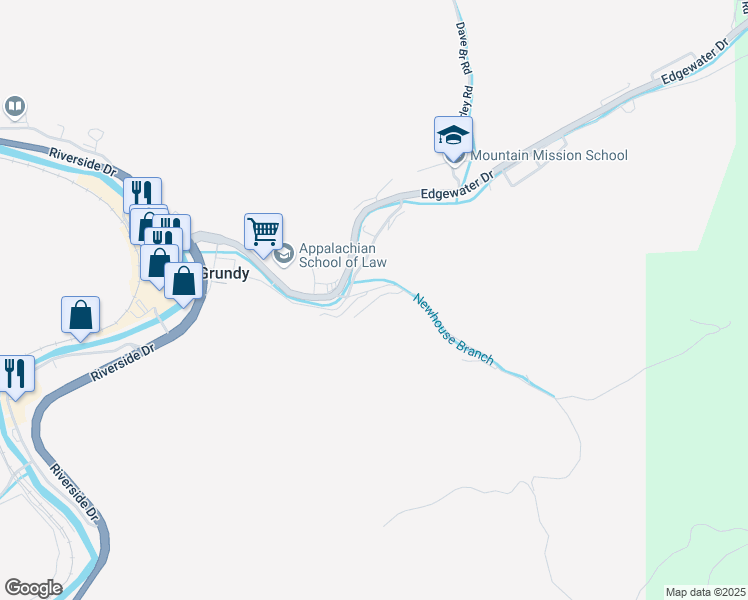 map of restaurants, bars, coffee shops, grocery stores, and more near T-1011 in Grundy