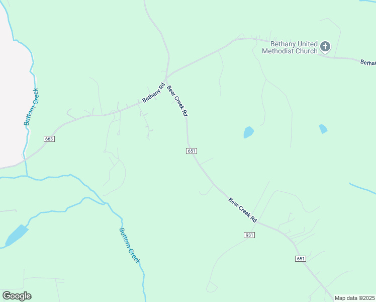 map of restaurants, bars, coffee shops, grocery stores, and more near 1591 Bear Creek Road in Rustburg